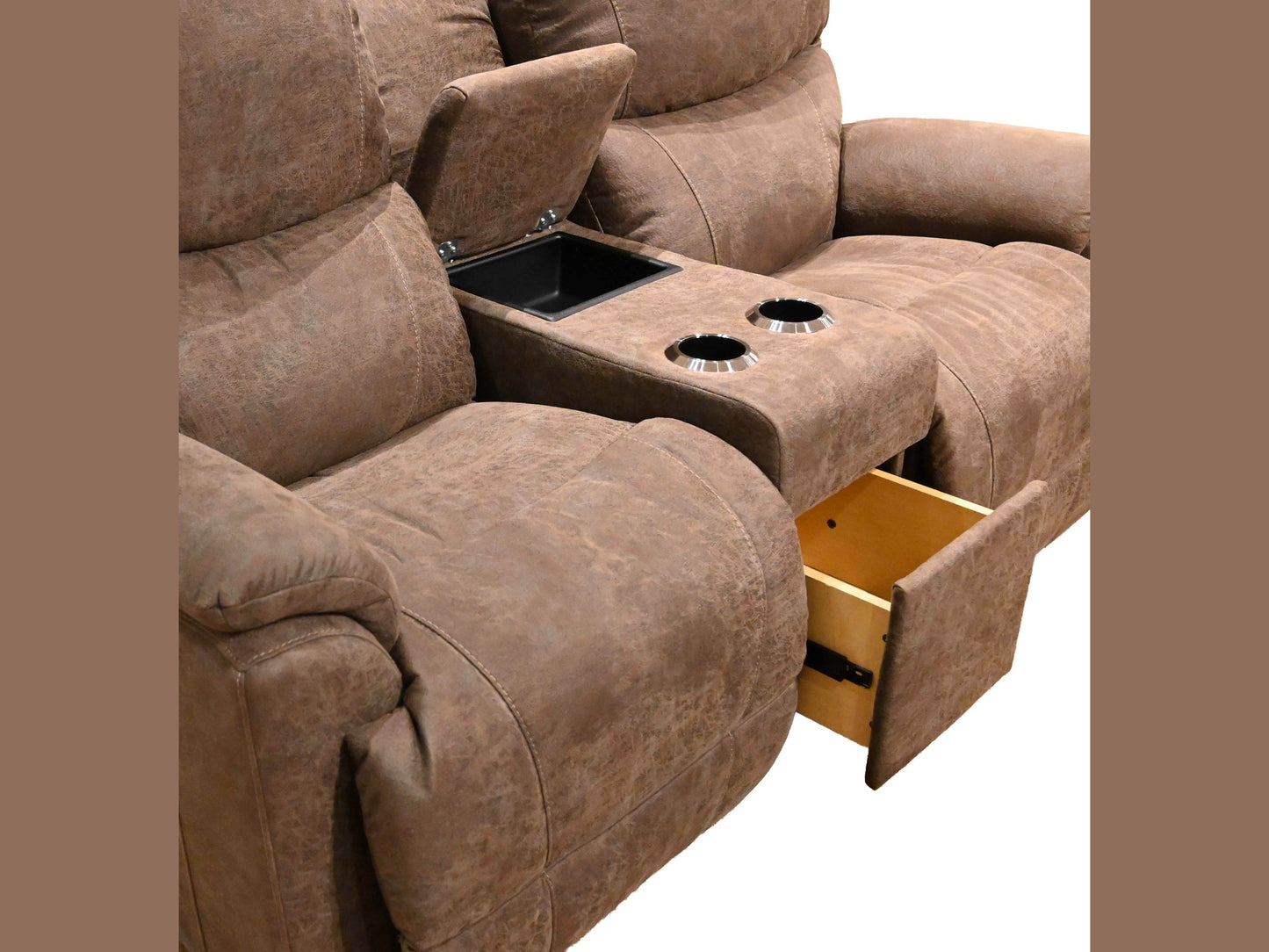 LaZBoy Trouper Reclining Loveseat w/ Console