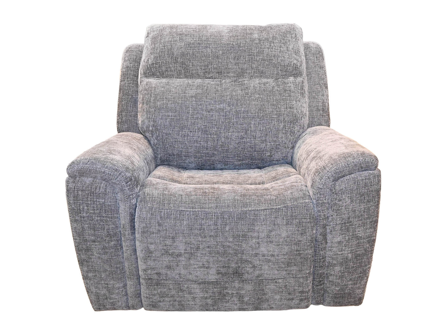 Kuka Grey Fabric Zero Gravity Recliner w/Adj. Headrest