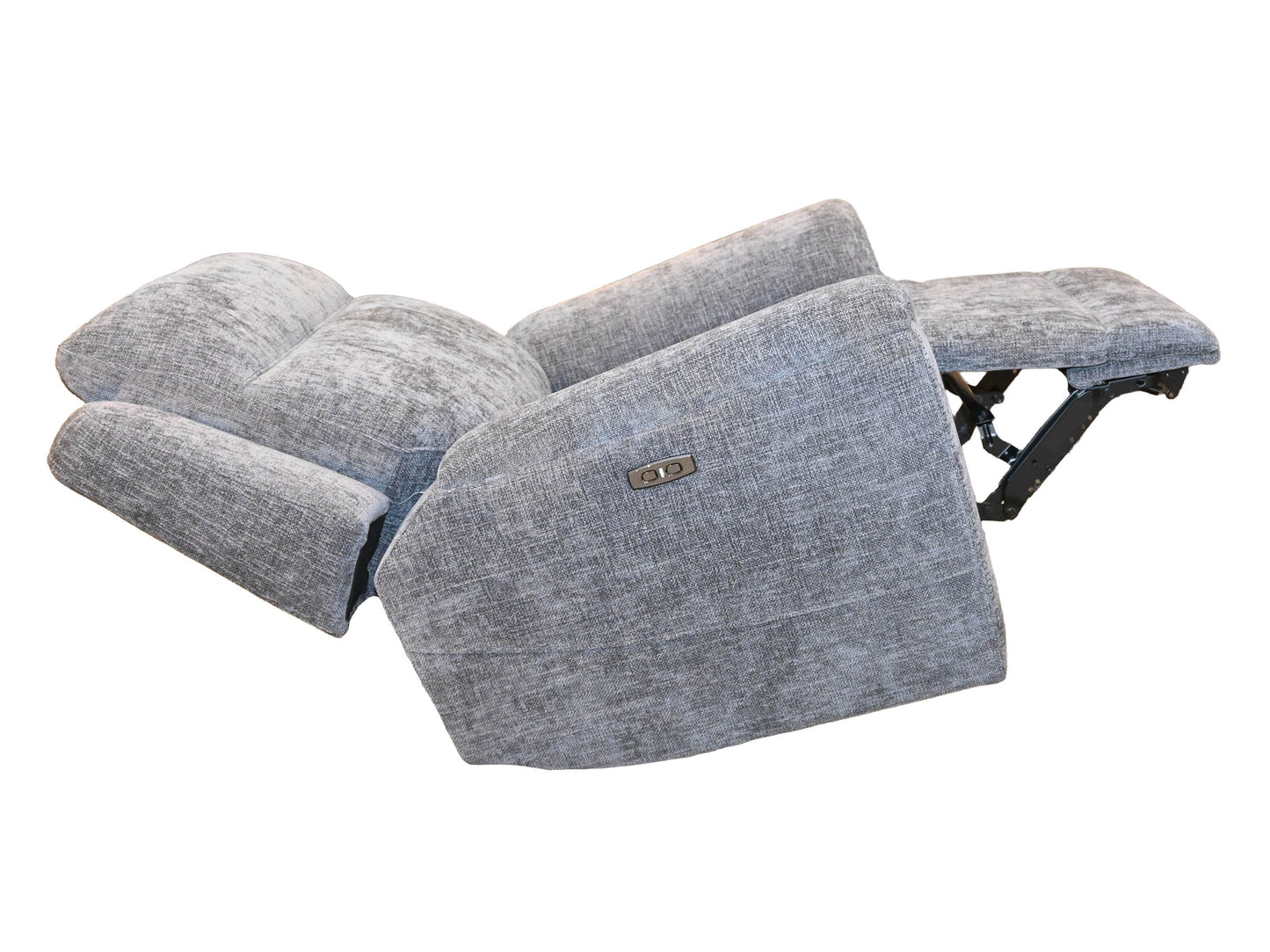 Kuka Grey Fabric Zero Gravity Recliner w/Adj. Headrest