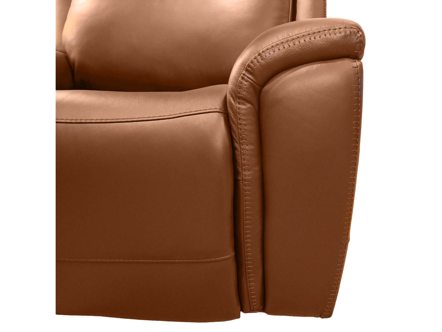 Kuka Brown Zero Gravity Loveseat w/Console and Adj. Headrest