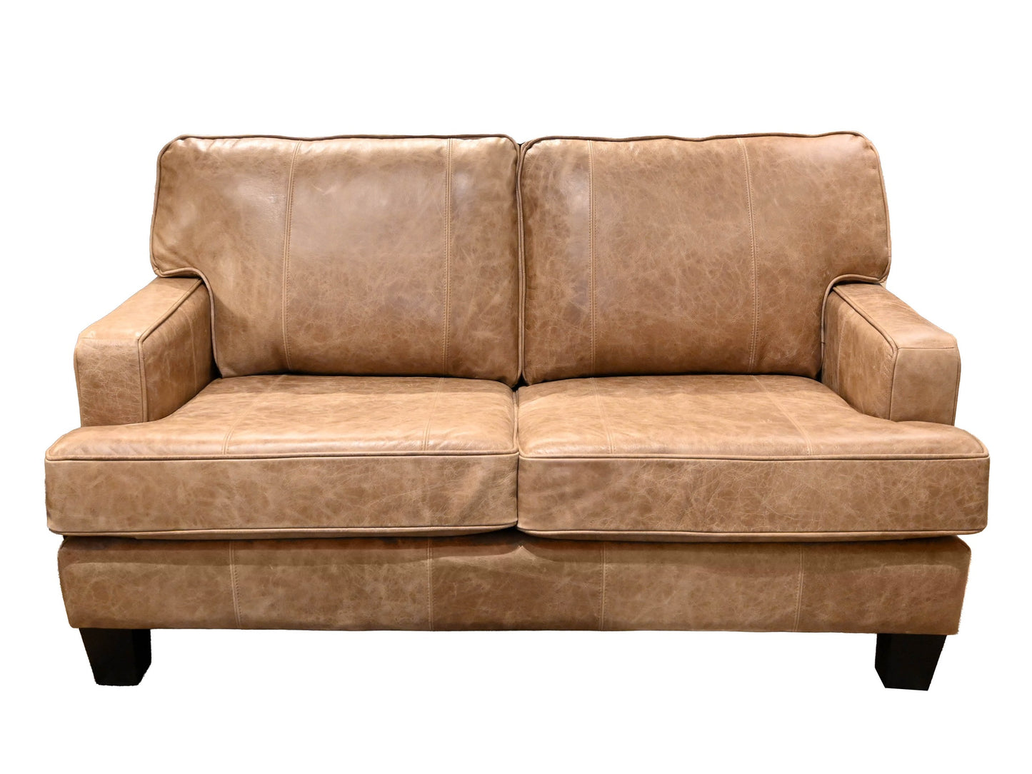 Superstyle Leather Loveseat in Jock Tan