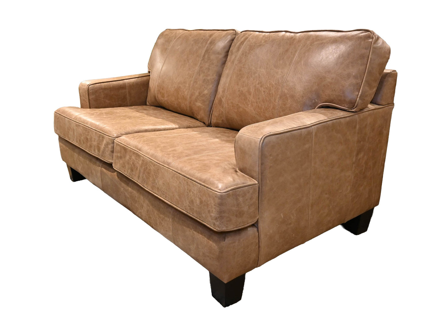 Superstyle Leather Loveseat in Jock Tan