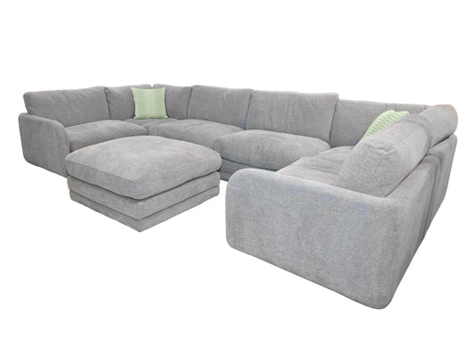 K-Motion 6 Piece Modular Sectional in Brent Mineral