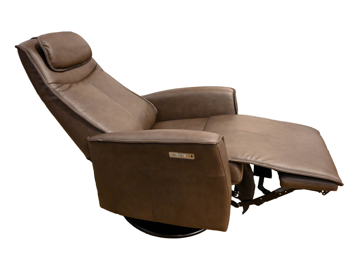 Fjords Loft Large Swivel Glider with Adjustable Headrest in Stout