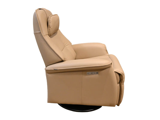 Fjords Stockholm Small Swivel Glider with Power Headrest