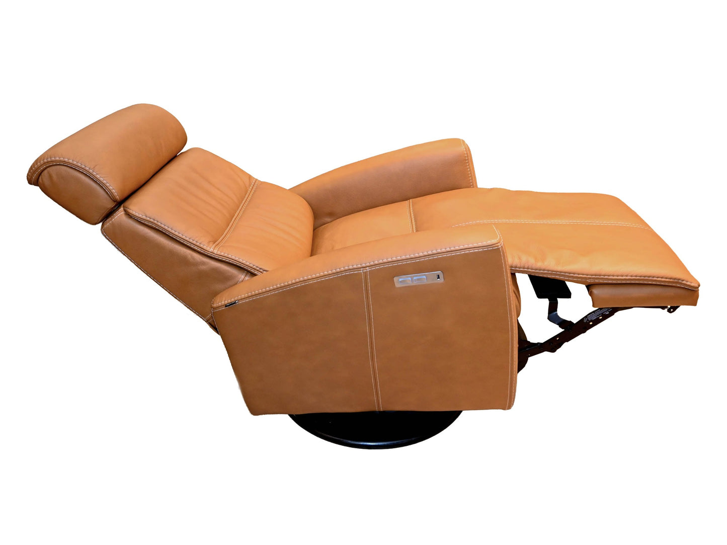 Fjords Milan Small Swivel Glider Recliner with Contrast Stitching