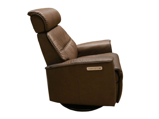 Fjords Major Small Swivel Glider with Headrest and Lumbar