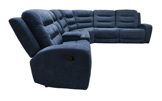 K-Motion Manual 6 Piece Sectional with Console