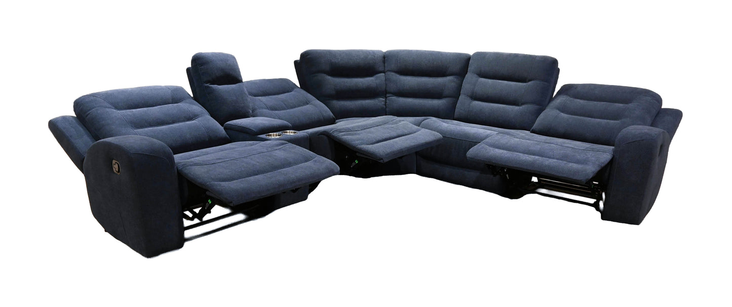 K-Motion Manual 6 Piece Sectional with Console