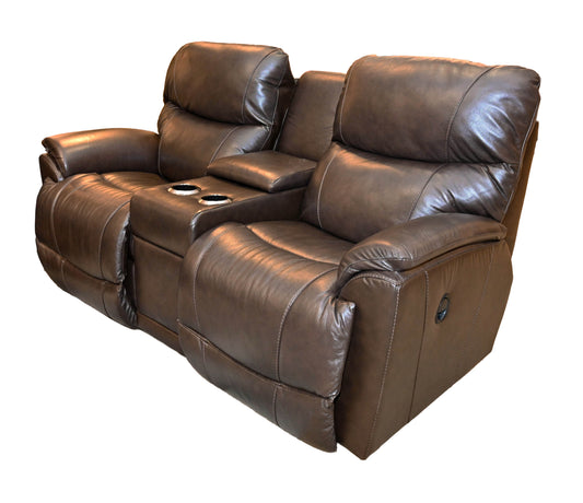 La-Z-Boy Trouper Manual Reclining Loveseat with Console