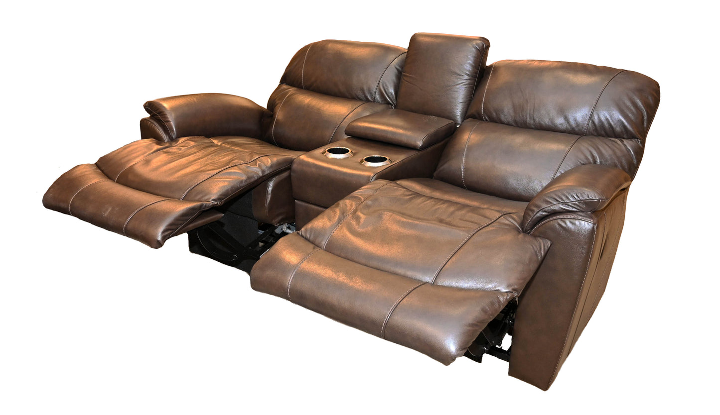 La-Z-Boy Trouper Manual Reclining Loveseat with Console