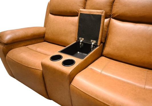 K-Motion Power Loveseat With Console