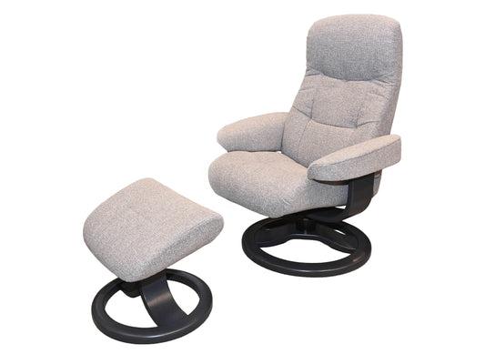 Fjords Muldal Small Swivel Chair & Ottoman