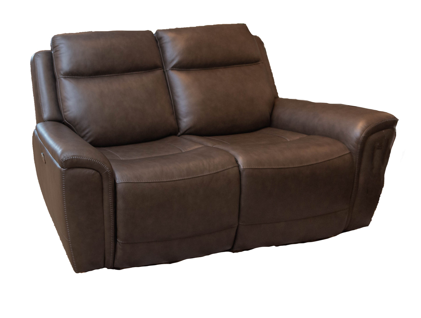 6032 Power Reclining Loveseat with console and Power Headrest Leather
