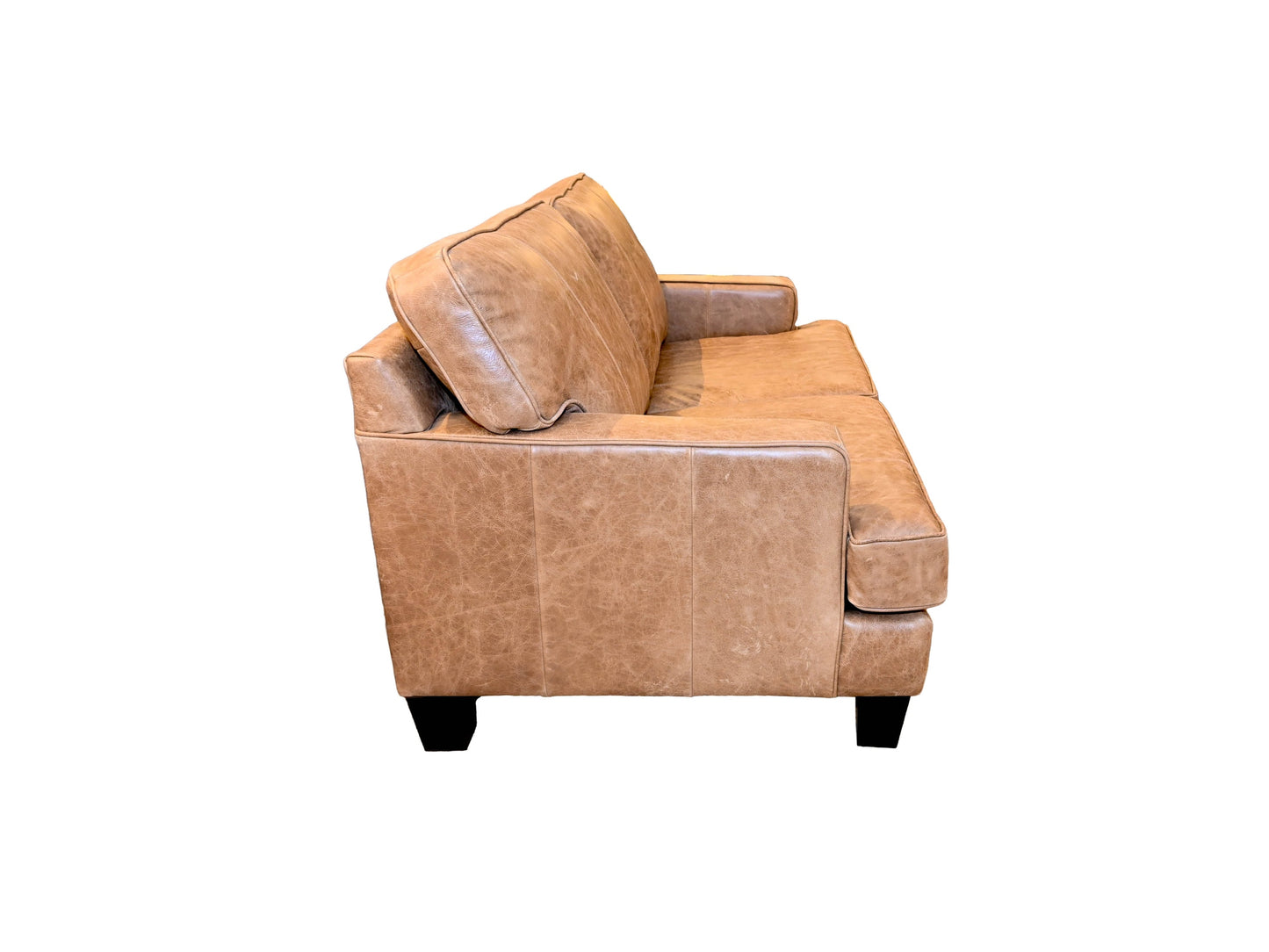 Superstyle Jock Tan Leather Loveseat
