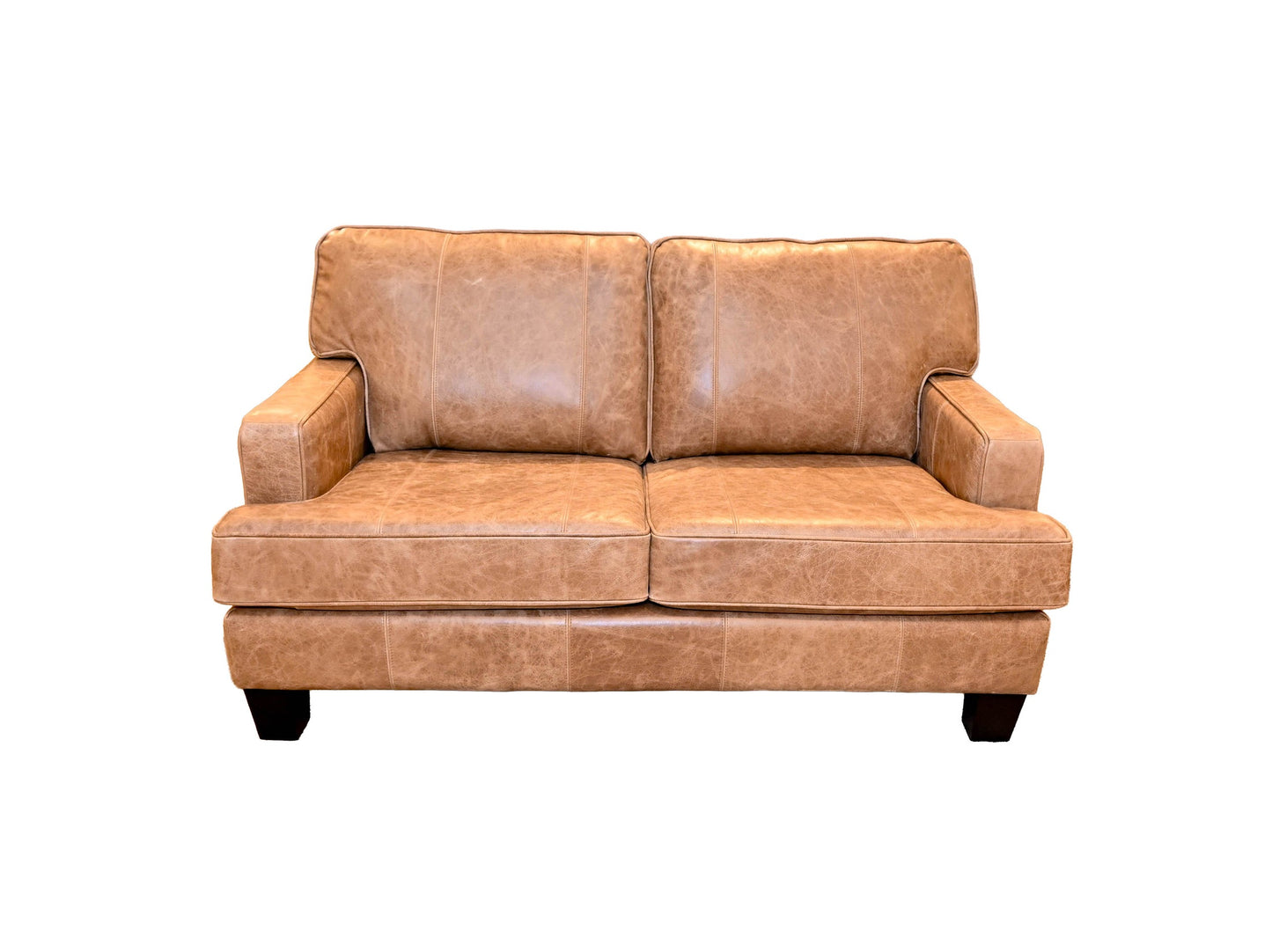 Superstyle Jock Tan Leather Loveseat