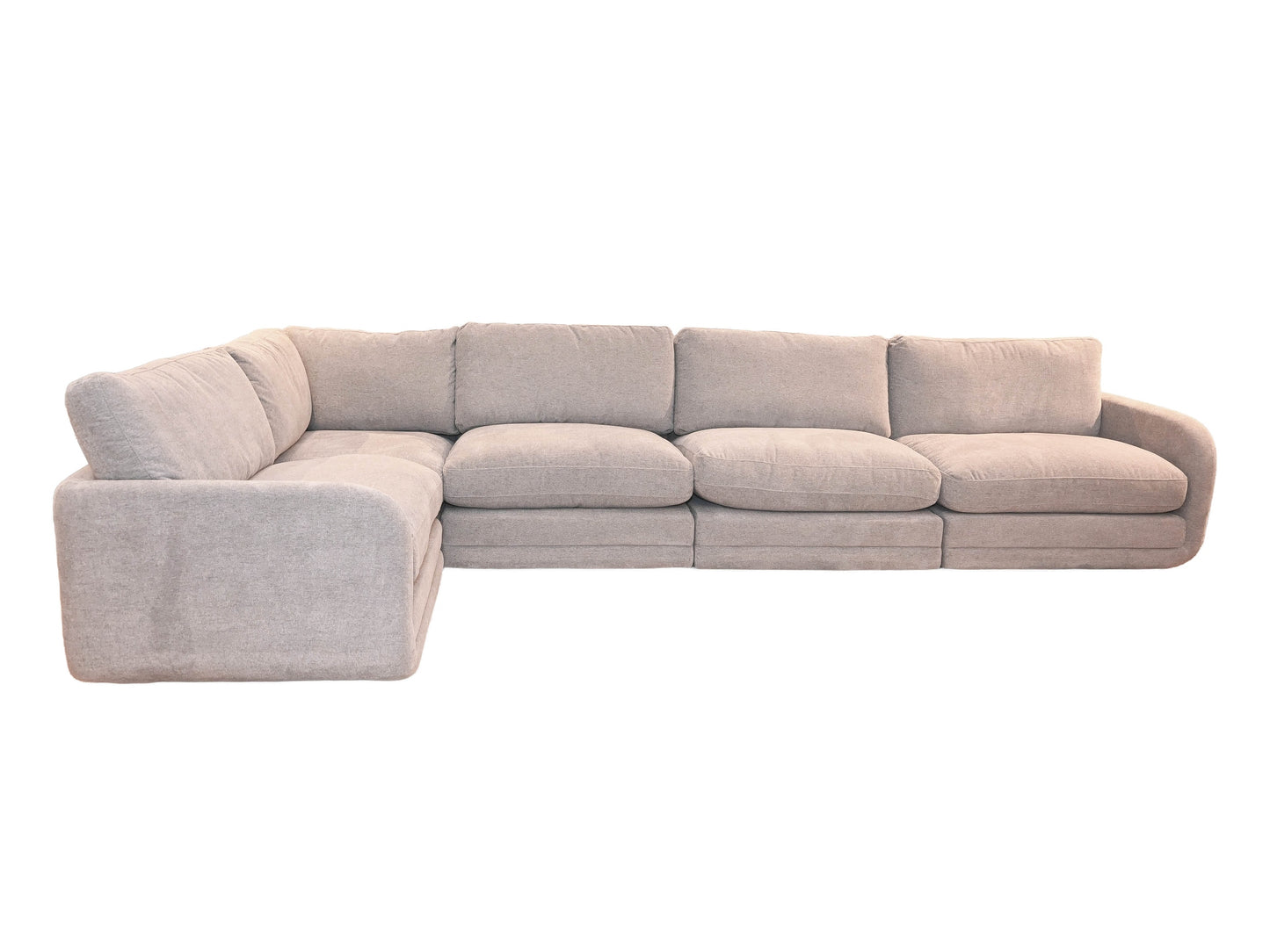 K-Motion 5 Piece Modular Sectional in Brent Mineral