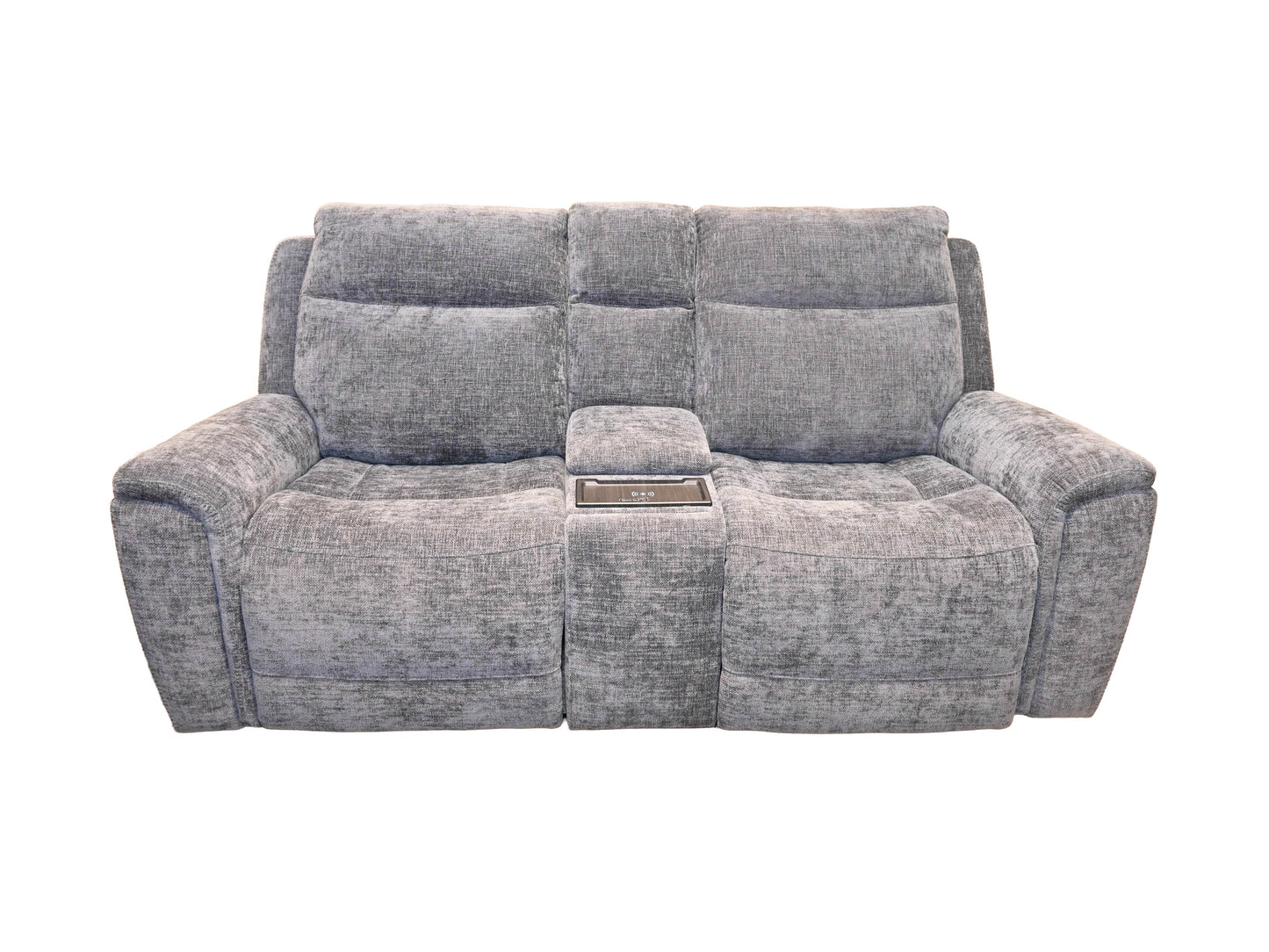 K-Motion Power Loveseat w/ Console & Adjustable Headrest
