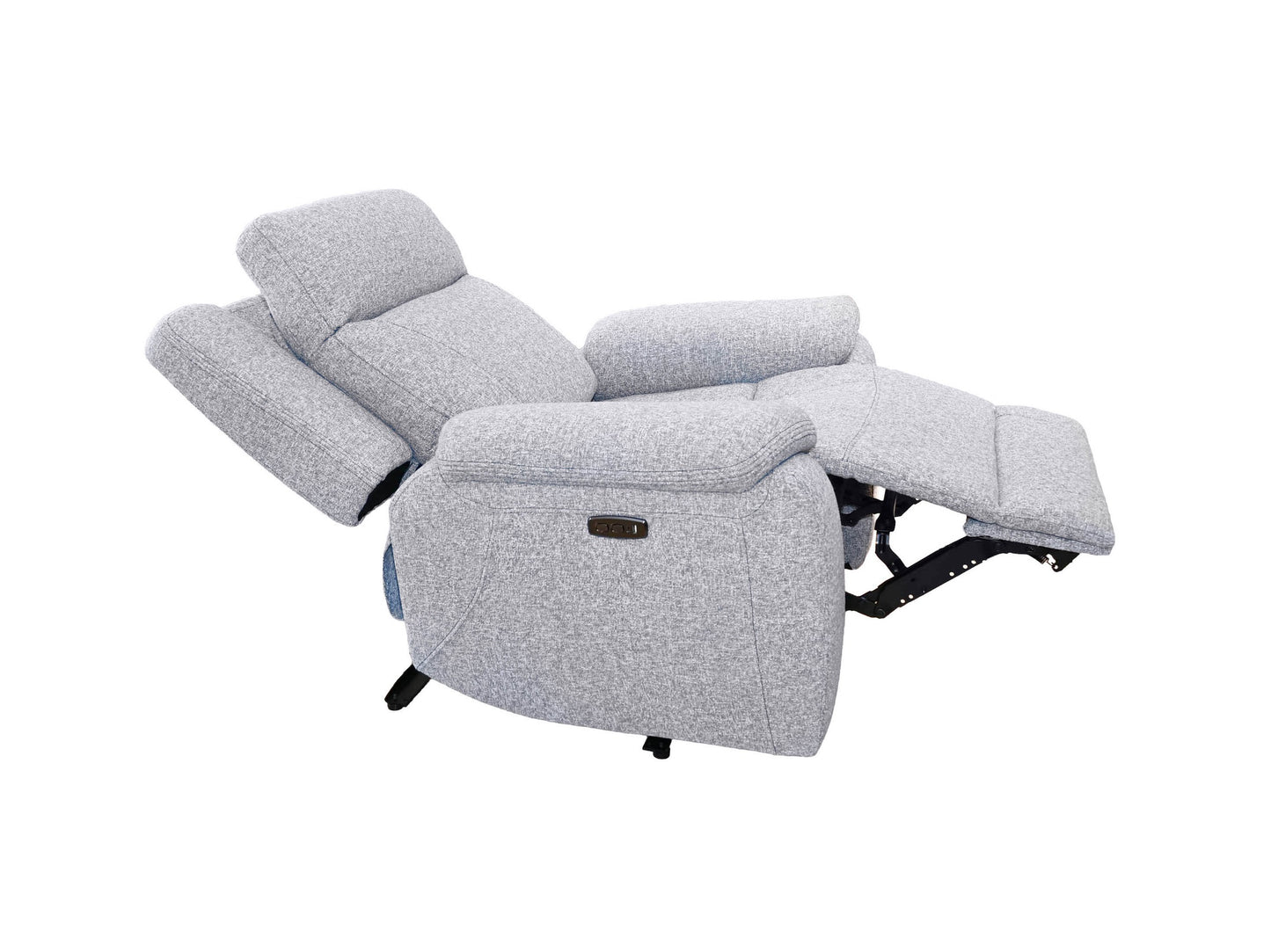 K-Motion Nathan Grey Power Recliner w/ Adjustable Headrest