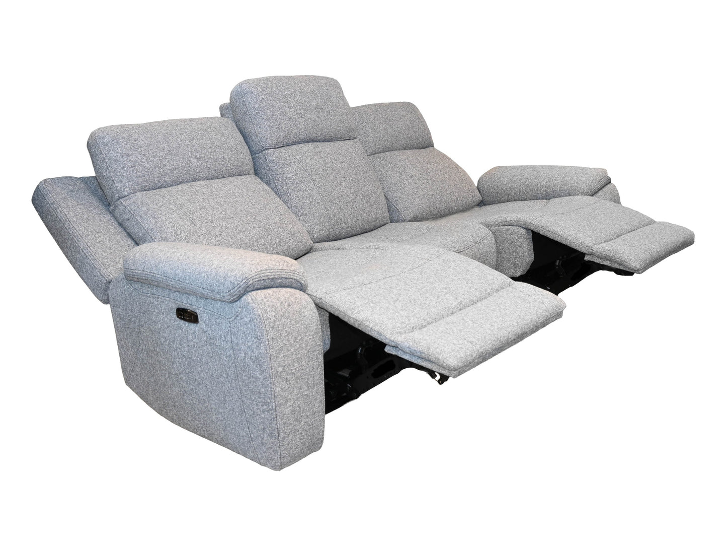 K-Motion Nathan Grey Power Sofa W/Adj. Headrest