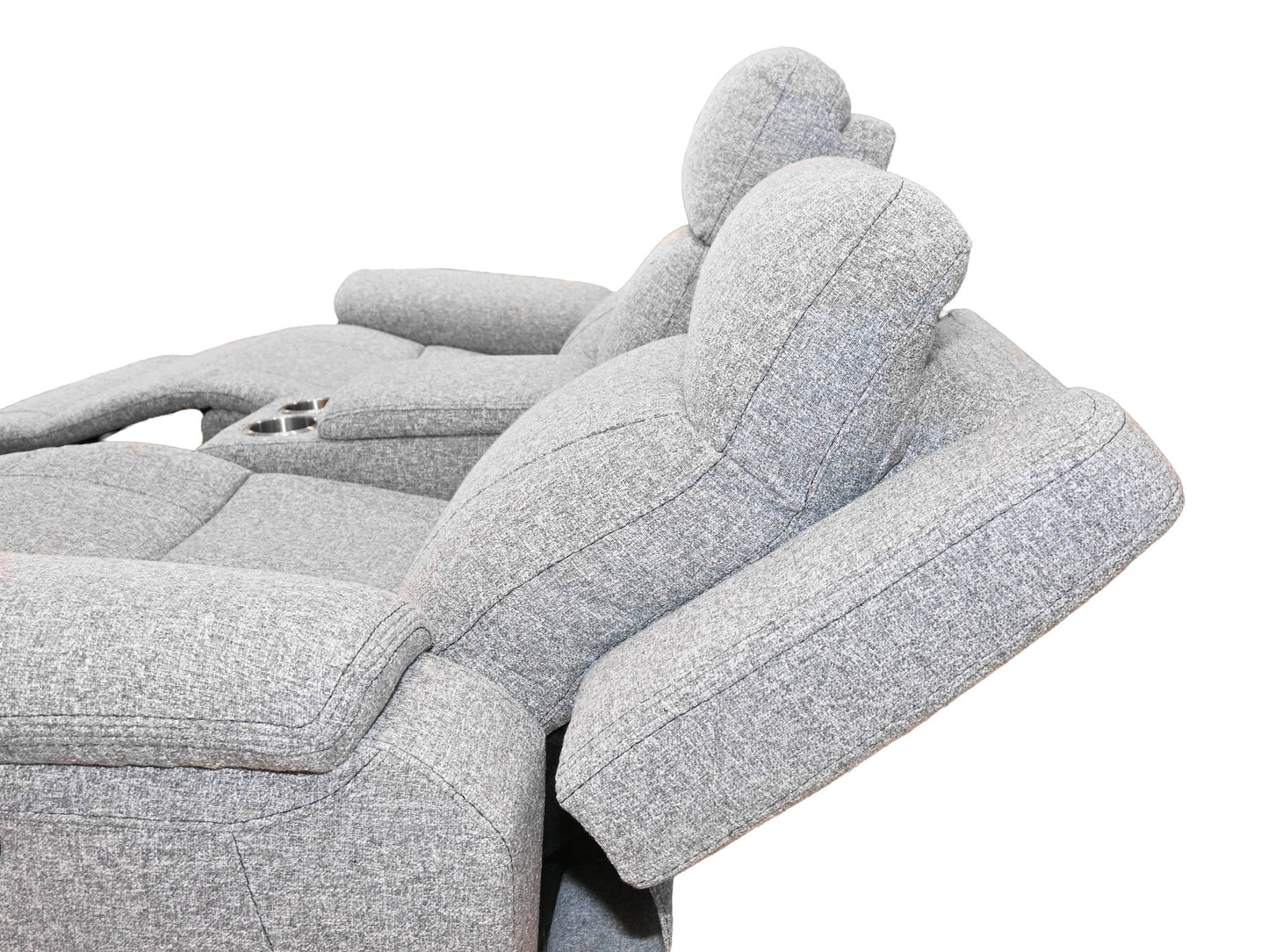 K-Motion Nathan Grey Power Loveseat w/Console