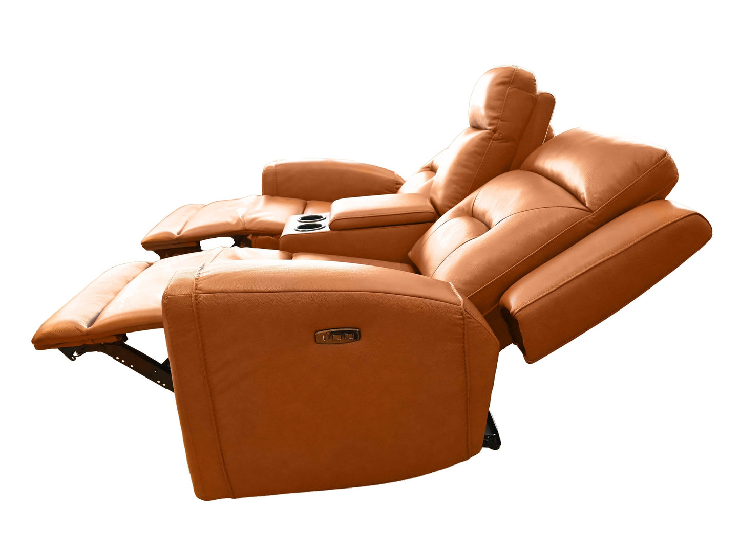 K-Motion Reclining Loveseat w/Adj. Headrest and Console