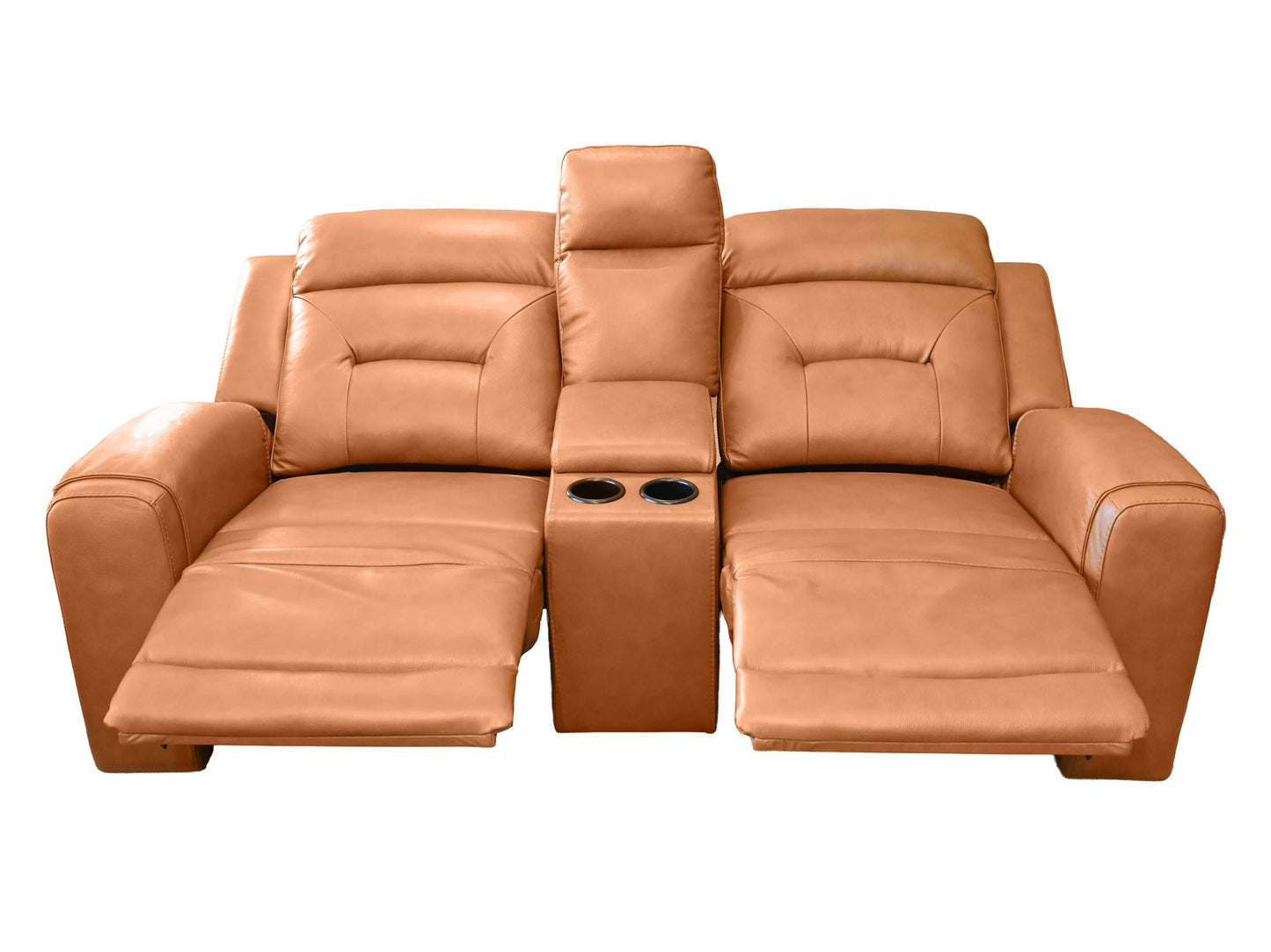 K-Motion Reclining Loveseat w/Adj. Headrest and Console
