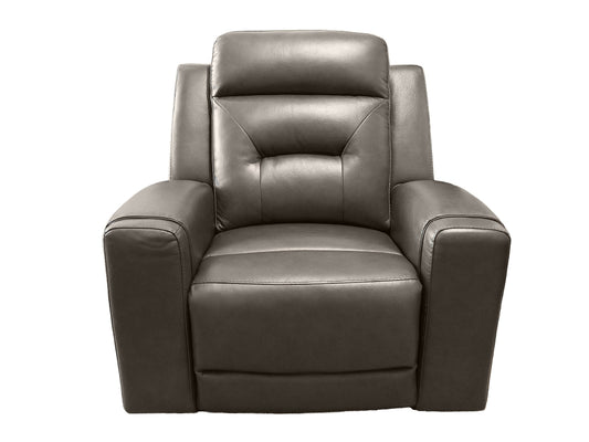 Kuka Charcoal Power Recliner w/Adj. Headrest