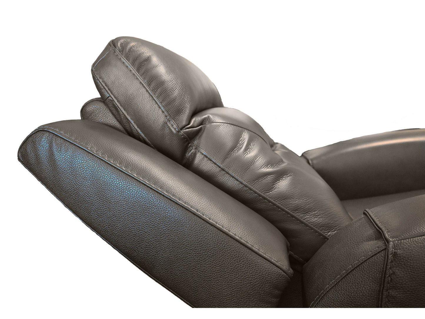 Kuka Charcoal Power Recliner w/Adj. Headrest