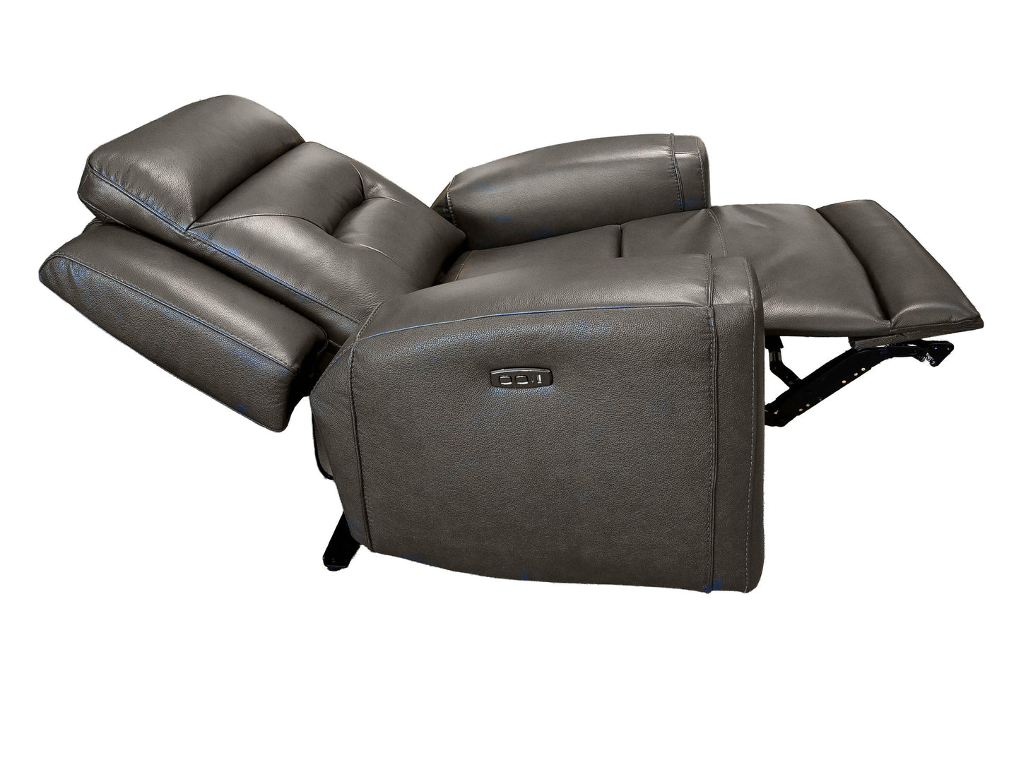 Kuka Charcoal Power Recliner w/Adj. Headrest