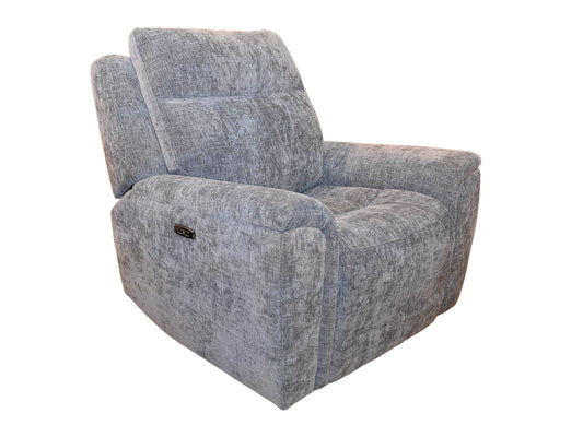 K-Motion Grey Fabric Zero Gravity Recliner w/Adj. Headrest