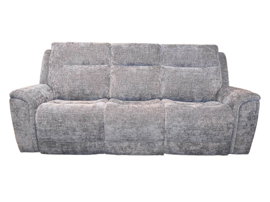 Kuka Grey Fabric Zero Gravity Sofa w/Adj. Headrest