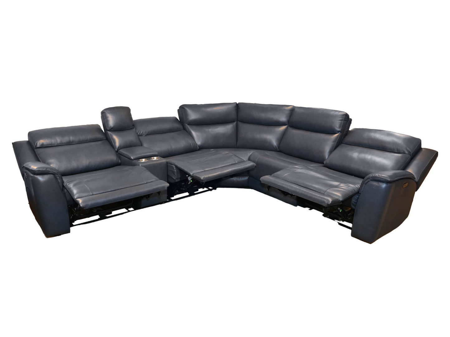 K-Motion 6 Piece Power Sectional w/console