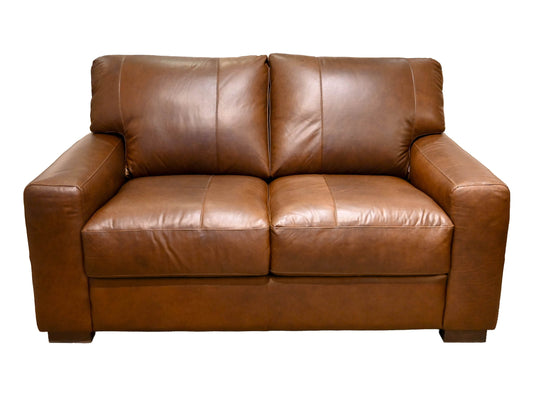 Softline Italian Loveseat in Academy Hickory