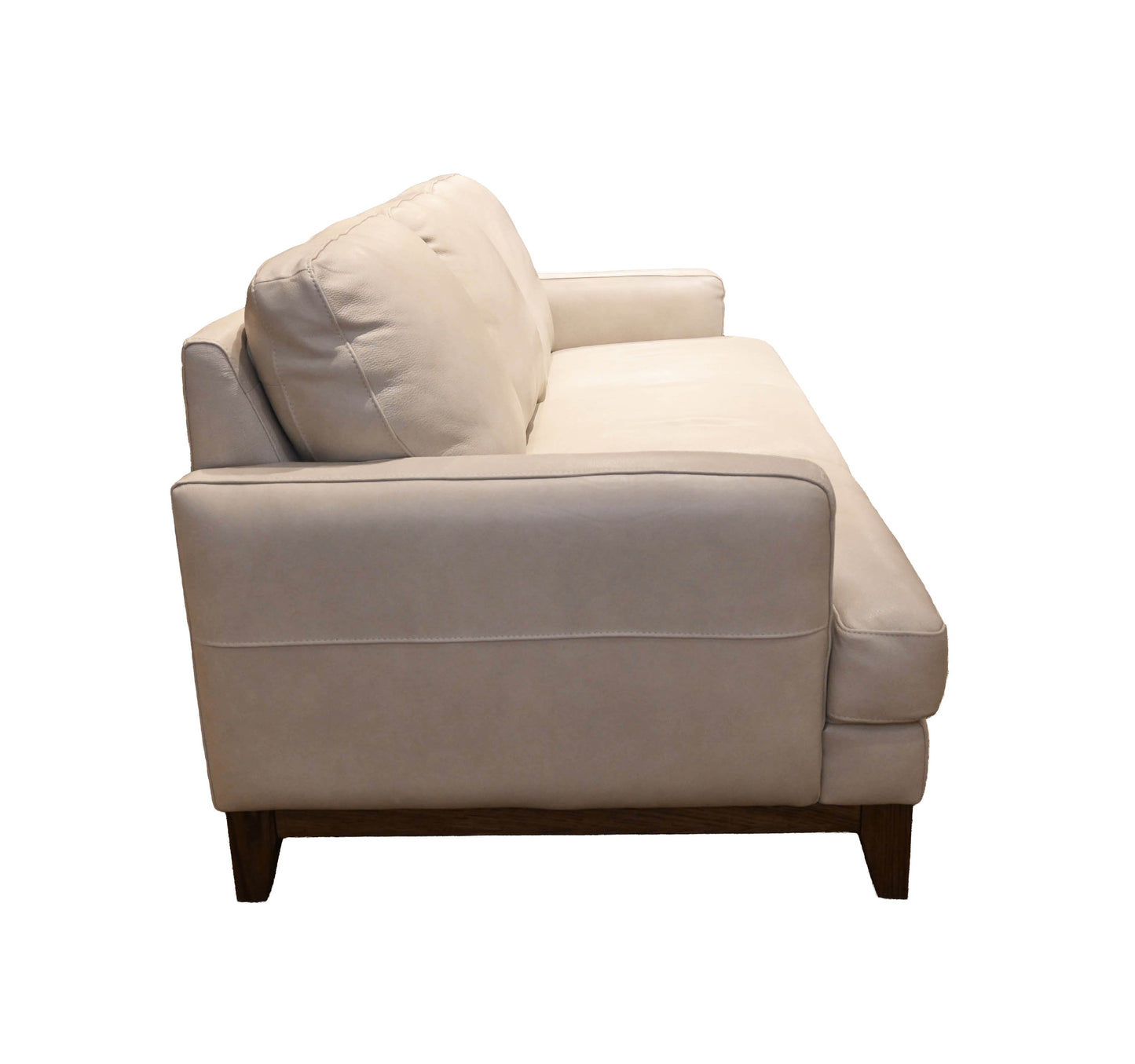 Softline Italian Leather Sofa in Dutton Ivory