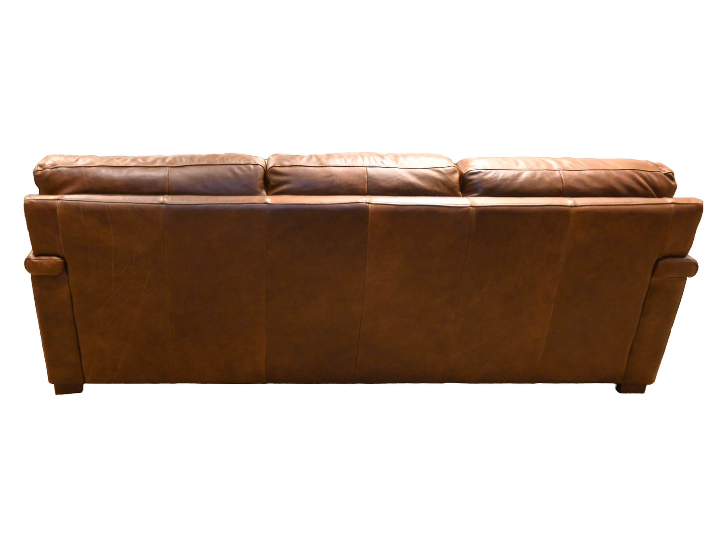 Softline Italian Leather Sofa in Leon Truffle