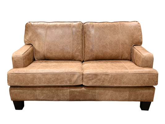 Superstyle Leather Loveseat in Jock Tan