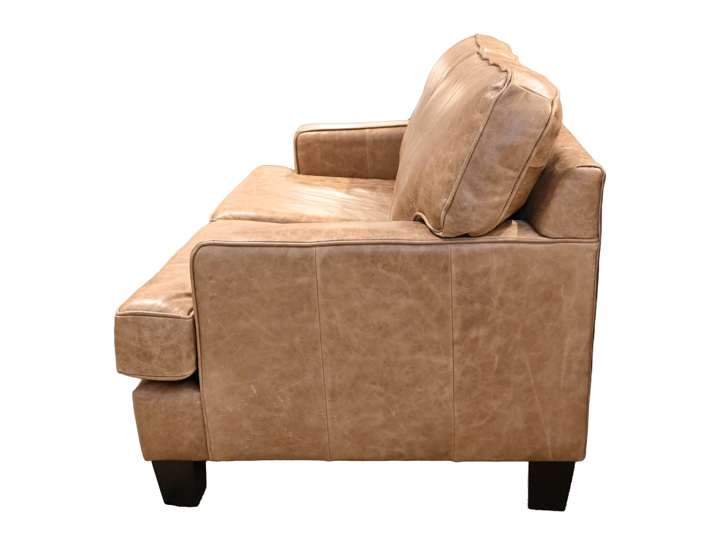Superstyle Leather Loveseat in Jock Tan