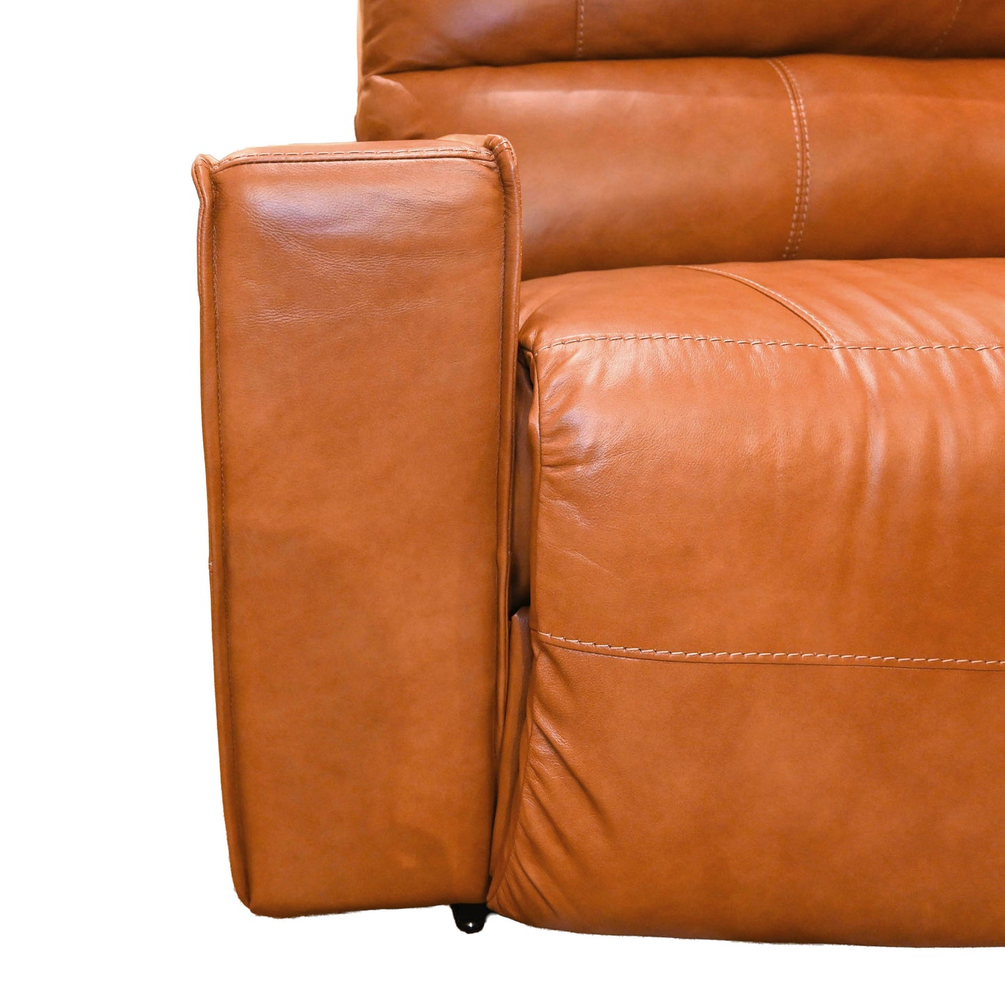 La-Z-Boy Reclining Sectional with Chaise in Camel