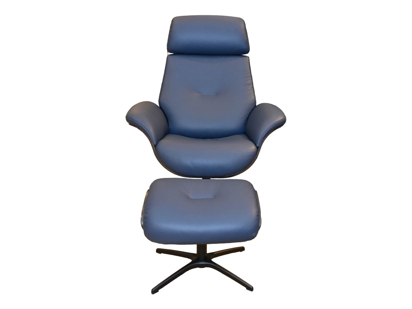 Fjords Falcon Swivel Chair & Ottoman in Pacific