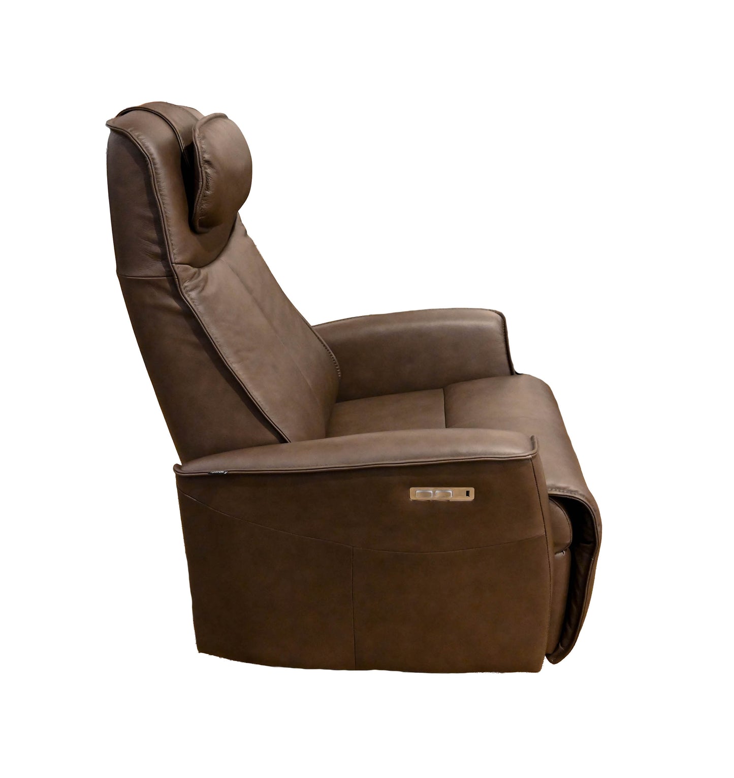 Fjords Loft Large Swivel Glider with Adjustable Headrest in Stout