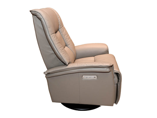Fjords Paris Large Swivel Glider with Headrest and Lumbar in Nougat