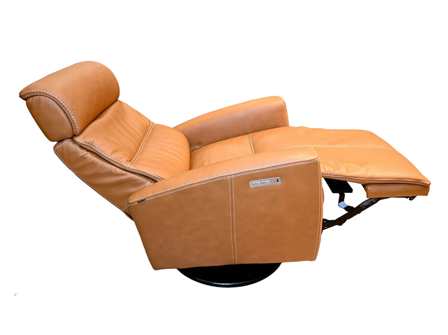 Fjords Milan Small Swivel Glider Recliner with Contrast Stitching