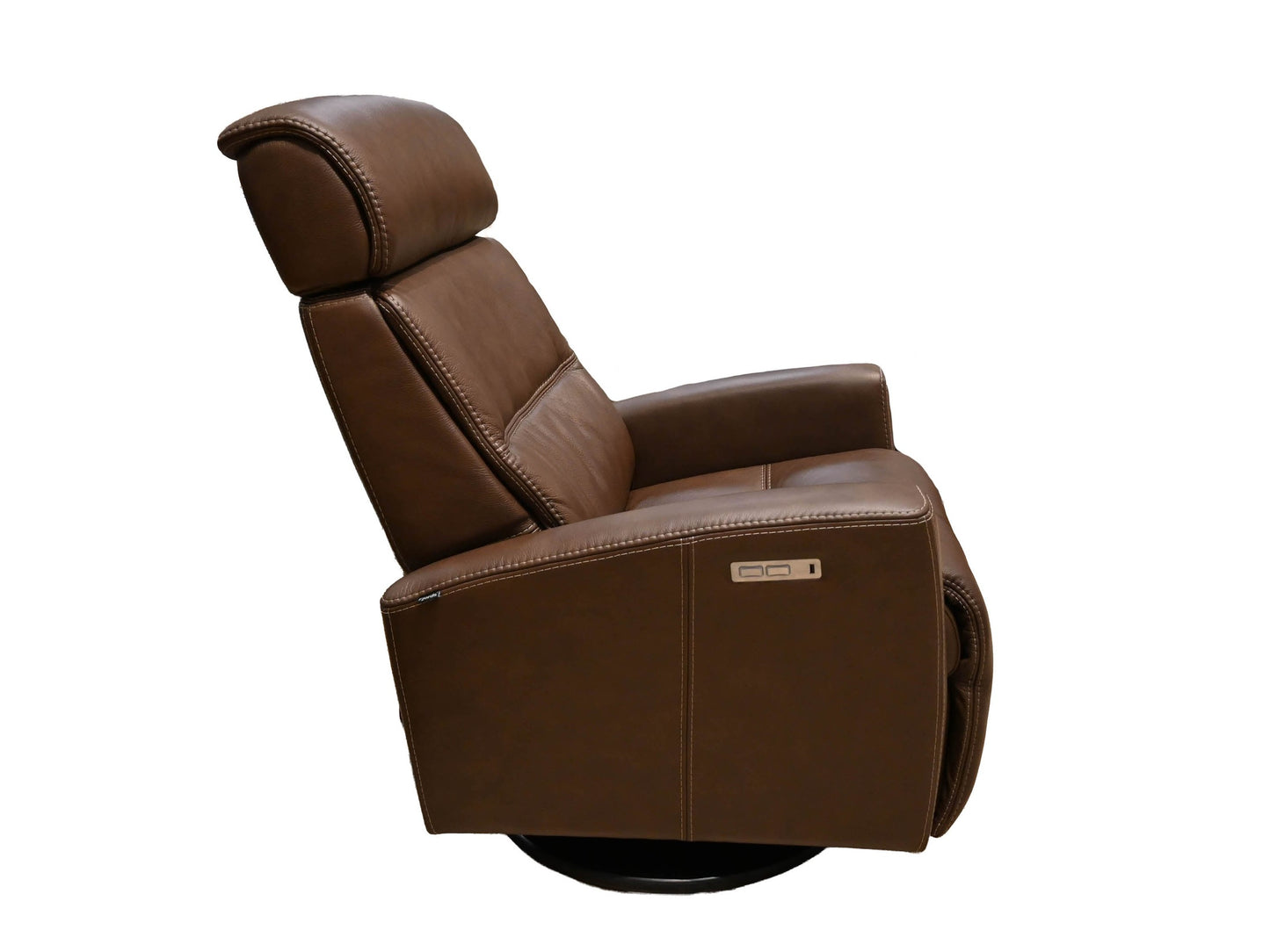 Fjords Milan Large Swivel Glider Recliner with Contrast Stitching