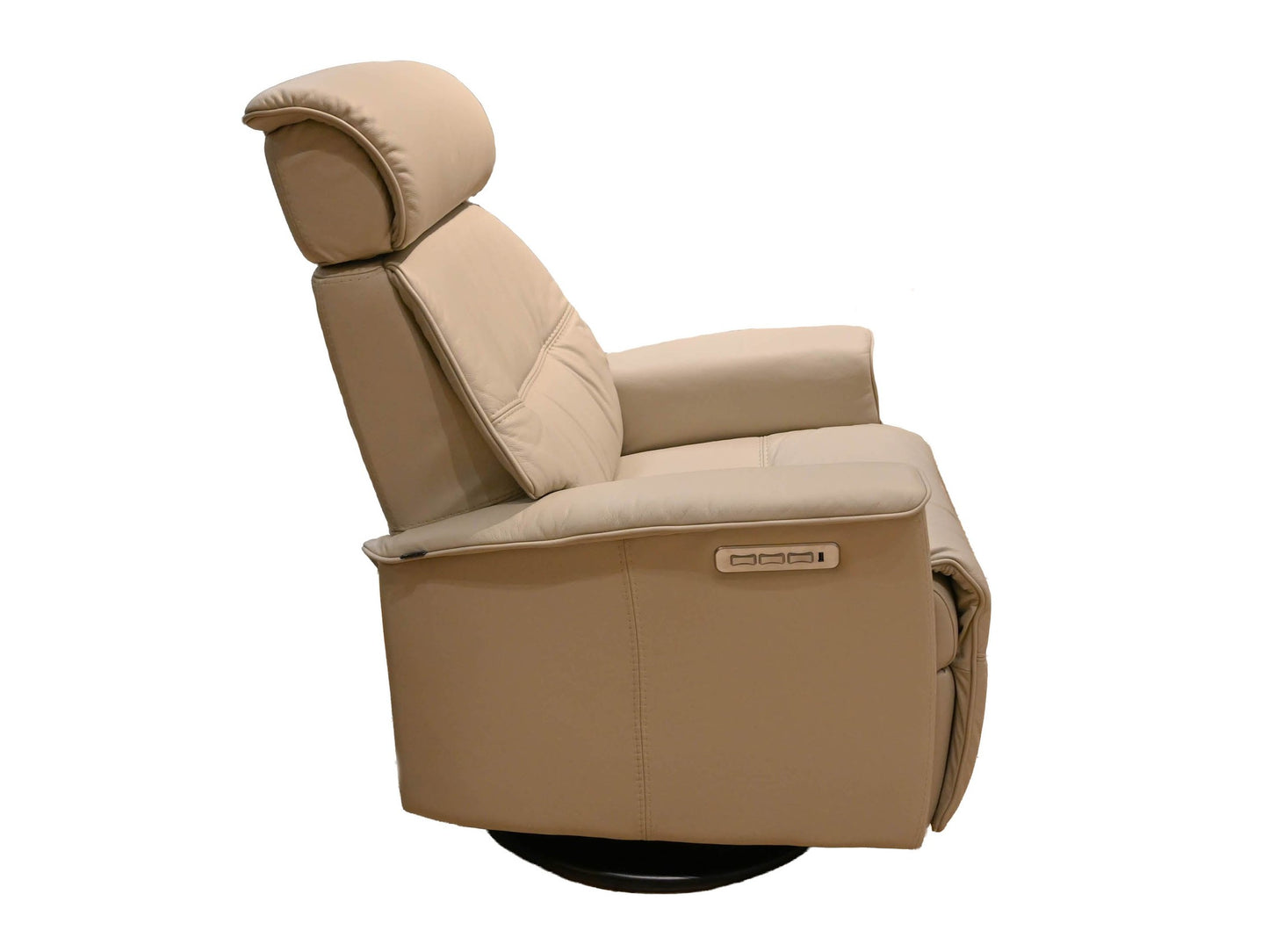Fjords Major Small Swivel Glider with Headrest and Lumbar