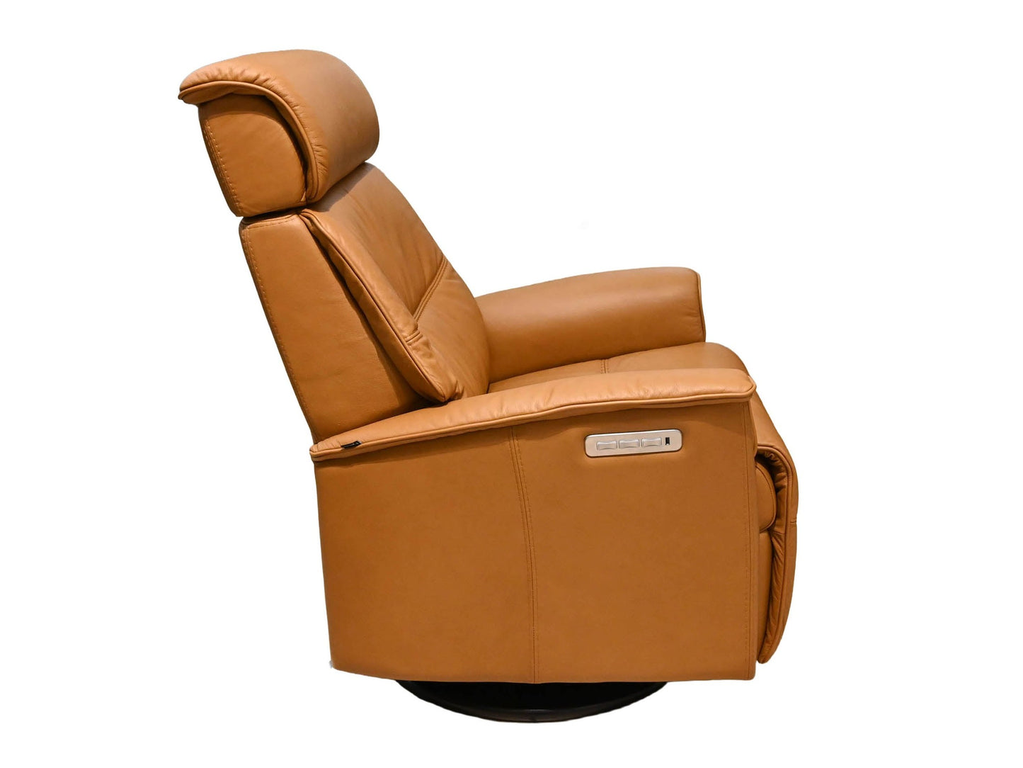Fjords Major Large Swivel Glider Recliner with Headrest and Lumbar