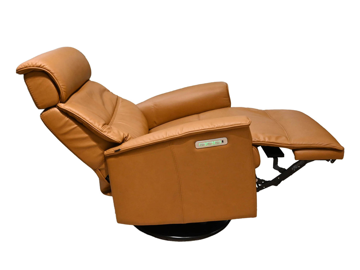 Fjords Major Large Swivel Glider Recliner with Headrest and Lumbar