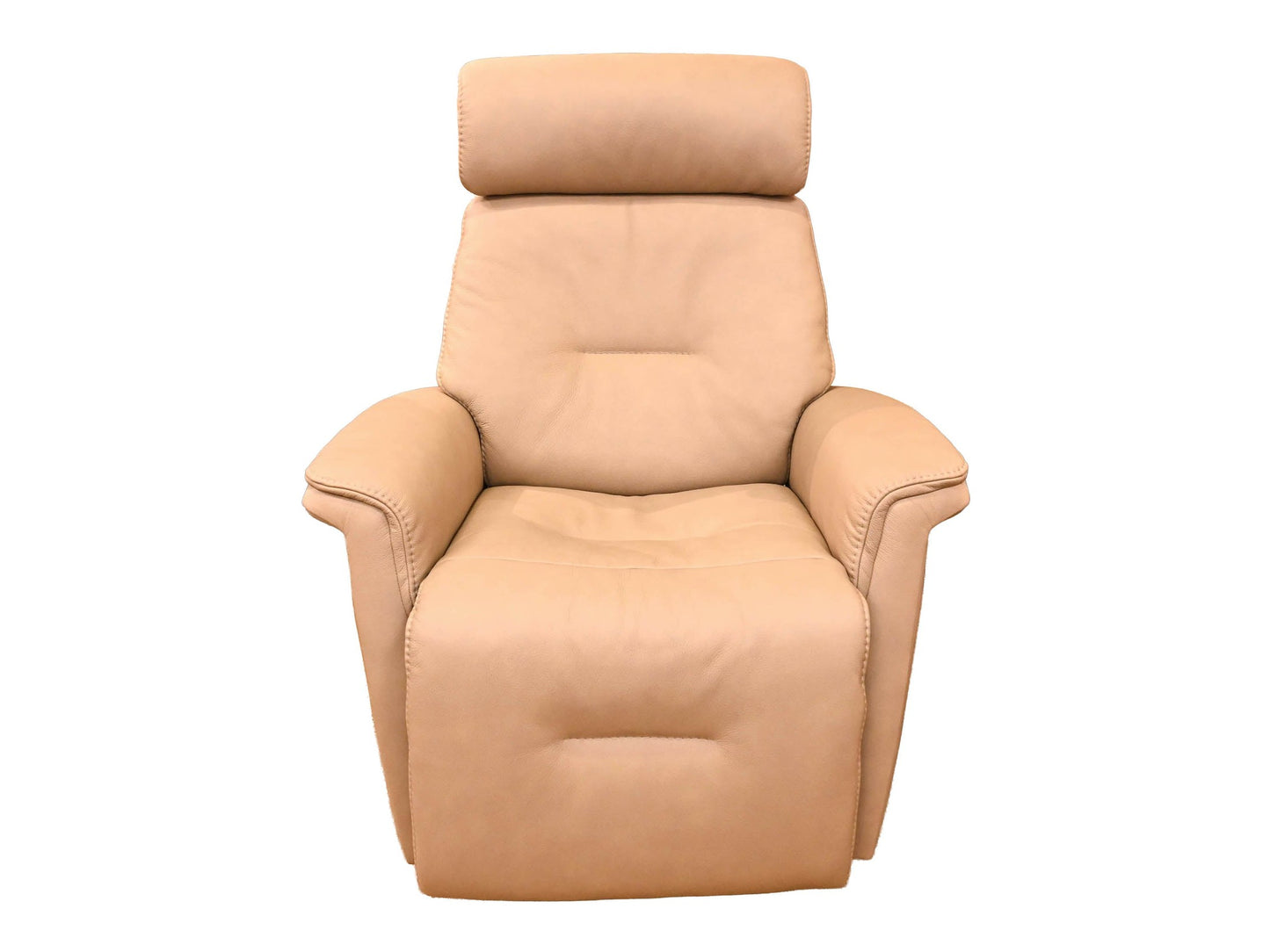 Fjords Rome Small Swivel Glider Recliner with Headrest and Lumbar