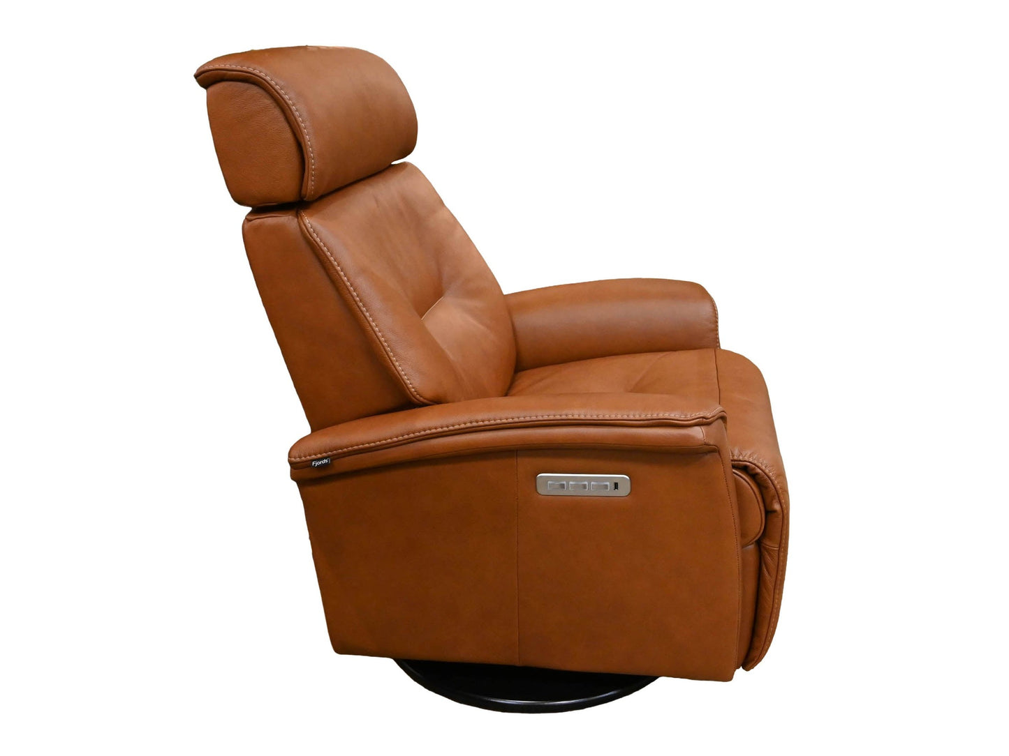 Fjords Rome Large Swivel Glider Recliner with Headrest and Lumbar
