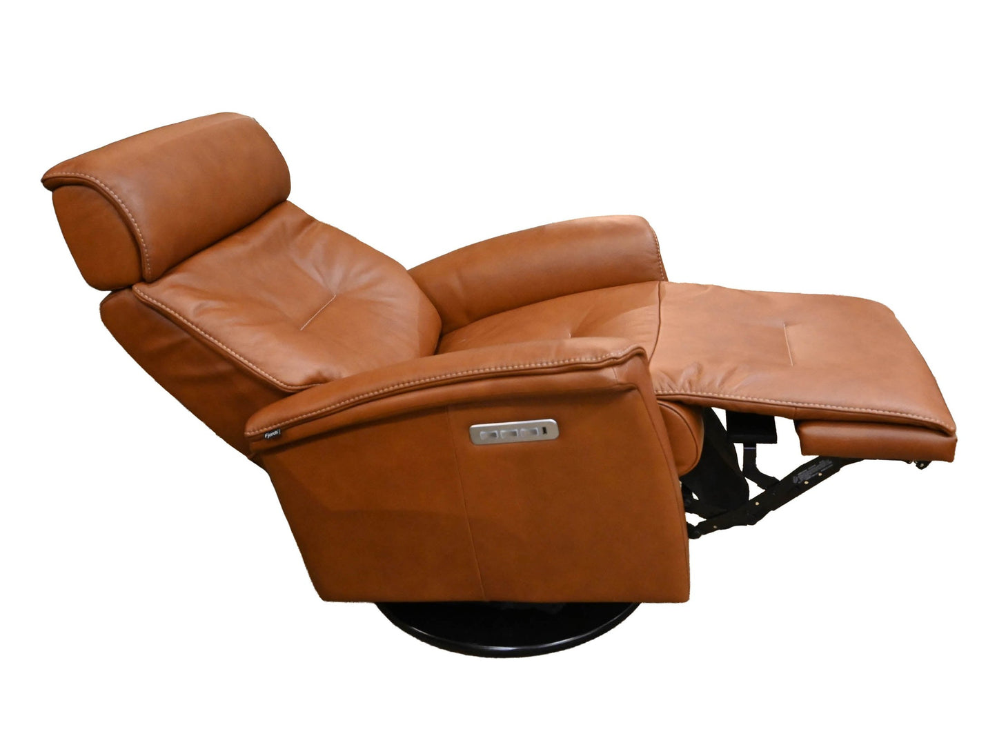 Fjords Rome Large Swivel Glider Recliner with Headrest and Lumbar